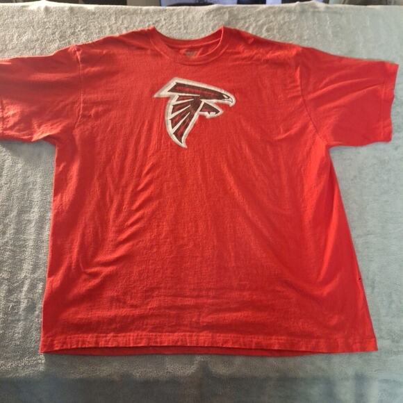 Reebok Atlanta Falcons Short Sleeve T-Shirt Size 2XL Red Cotton NFL - Picture 1 of 7